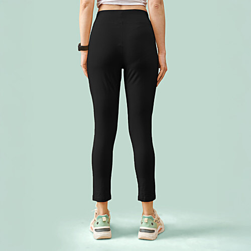 Lyra Women's Solid Lounge/Yoga Pant - Black, 1 pc (Size - XL) 