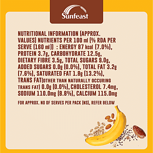 Sunfeast Breakfast Smoothie With Oats, 160 ml
