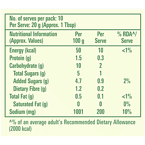 Kissan Chatpati Hari Chutney - Coriander Mint, 200 g Pouch Culinary Sauce