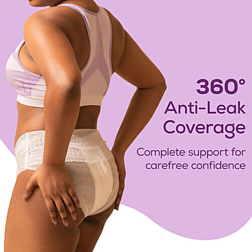 Evereve Overnight Period Panties, M-L, 5 pcs (Buy 1 Get 1 Free) Anti-Leak Coverage, Stain Protection