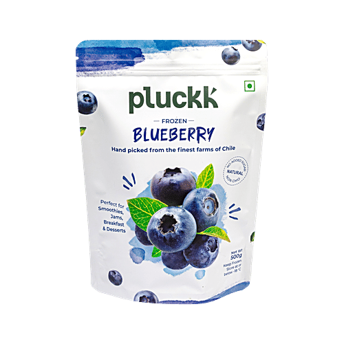 Pluckk Frozen Blueberry, 500 g Pouch