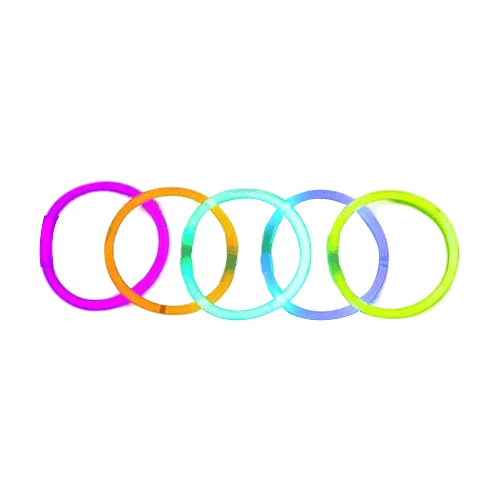 Melukhha Glow Hand Band - Medium, Assorted, Multicolour, 5 pcs  Party Accessories