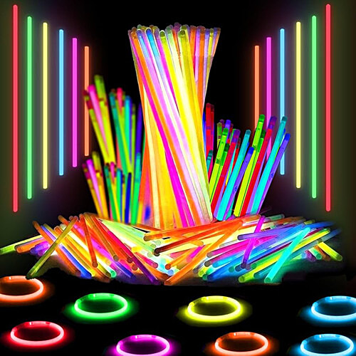 Melukhha Glow Hand Band - Medium, Assorted, Multicolour, 5 pcs  Party Accessories
