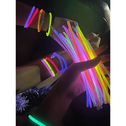 Melukhha Glow Hand Band - Medium, Assorted, Multicolour, 5 pcs  Party Accessories