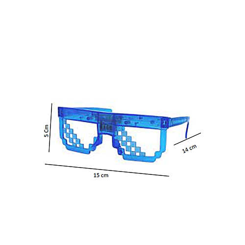 Melukhha LED Pixel Goggle - Assorted, Medium, 1 pc  Party Accessories