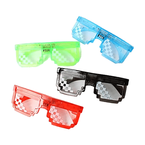 Melukhha LED Pixel Goggle - Assorted, Medium, 1 pc  Party Accessories