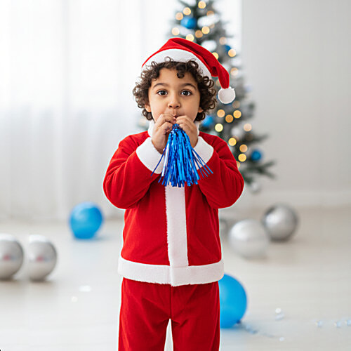 Melukhha Blowout Whistle For Party - Assorted, Medium, 6 pcs  Party Accessories