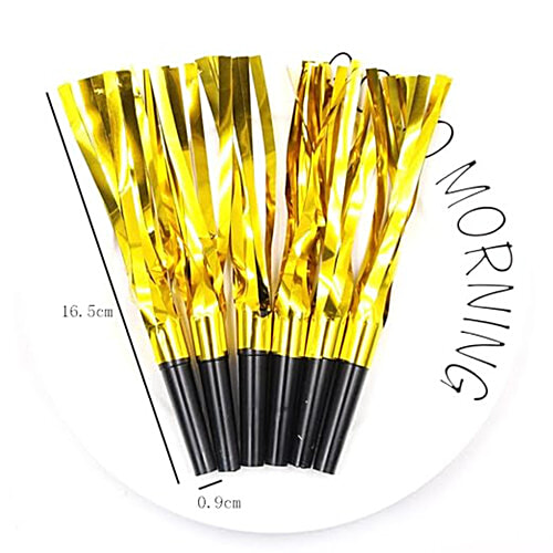 Melukhha Blowout Whistle For Party - Assorted, Medium, 6 pcs  Party Accessories