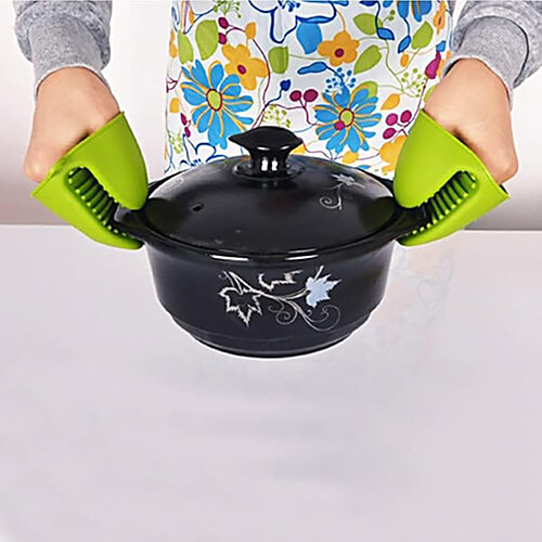 Petals Silicone Heat Resistant Cooking Mitts Microwave Oven Finger/Thumb Glove - Multicolour, 1 pc  