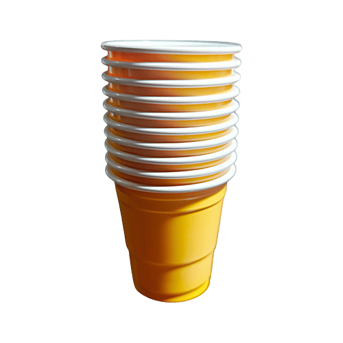 House of Festivals Disposable Shot Glasses - Yellow, Mini Shot Cups For Drinking Games & Cocktails, 59 ml (Pack of 10) Party Glasses,