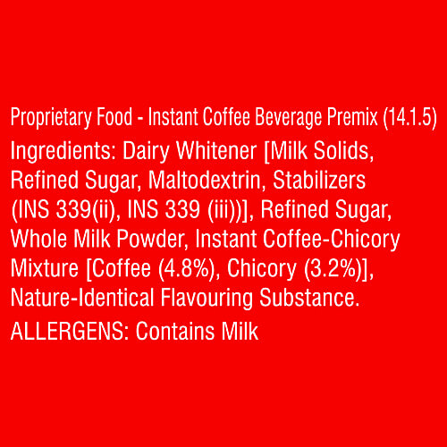 Tata Coffee Hazelnut Flavour All In 1 Instant Coffee-Chicory Premix, 160 g (10 x 16 g)