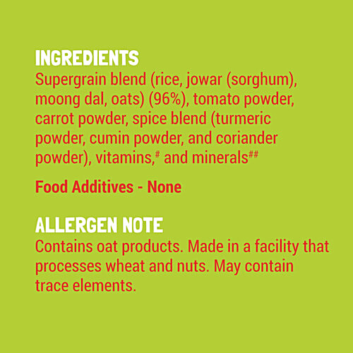 Slurrp Farm Moong Dal Khichdi Cereal For Little Ones, 50 g  No Presevatives, No Artificial Colours, No Added Sugar