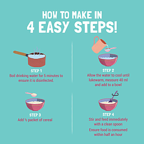 Slurrp Farm Banana, Ragi & Rice With Milk Cereal For LIttle Ones, 50 g No Presevatives, No Artificial Colours, No Added Sugar