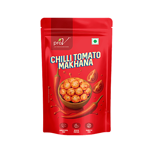 ProV Chilli Tomato Makhana, 55 g Cholestrol Free, Source Of Protein, Trans Fat Free