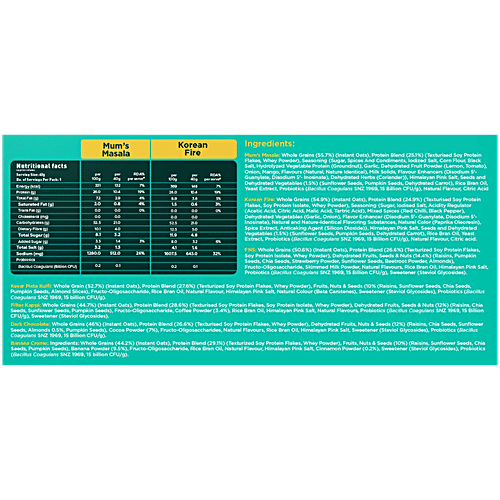 Yoga Bar High Protein Oats - 7 Assorted Flavours, 330 g  