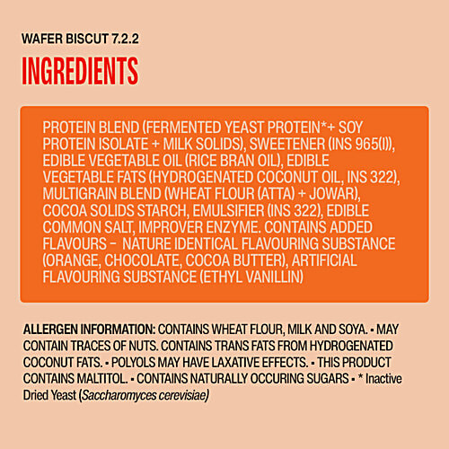 Superyou Choco Orange 10g Protein Wafer Bars, 40 g (Pack of 10)