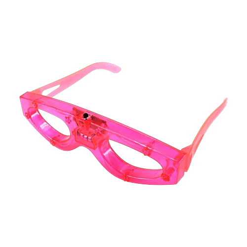 Melukhha LED Light Up Goggle - Assorted Shapes, 1 pc  oval or eye-mask, star, rectangular visor, heart, butterfly, bat design