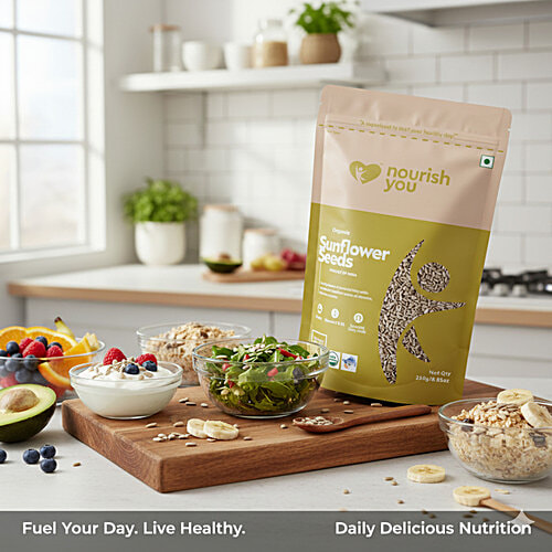 Nourish you Raw Sunflower Seeds, 250 g  Vegan, Gluten Free
