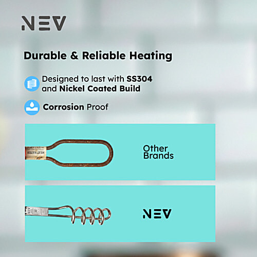 Nev ThermX IR-01 Immersion Rod/Water Heater - 1500W, Blue, 1 pc Shock-Proof