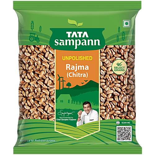 Tata Sampann Sampann Unpolished Rajma/Capparadavare, 500 g  