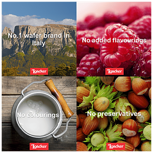 Loacker Quadratini Wafer Cookies - Napolitaner, 250 g Pure goodness!
Saveur pure!