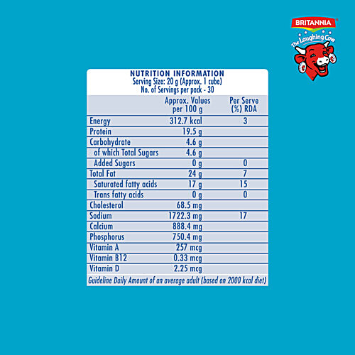Britannia The Laughing Cow Cheese Cubes Classic, 600 g  