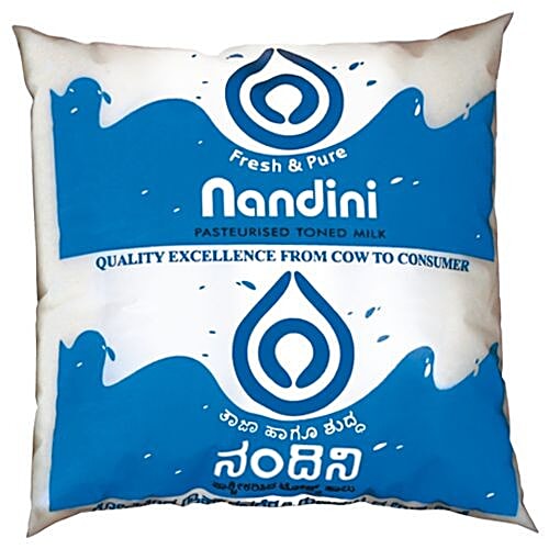 Nandini Toned Fresh Milk, 6 L  