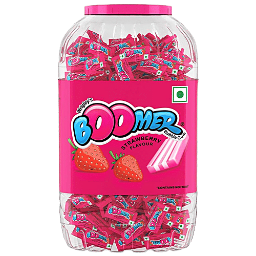 Boomer Strawberry Flavoured Chewing Gum, 250 pcs  
