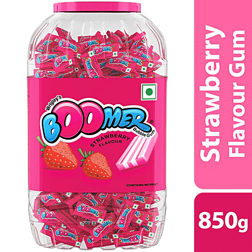 Boomer Strawberry Flavoured Chewing Gum, 250 pcs  