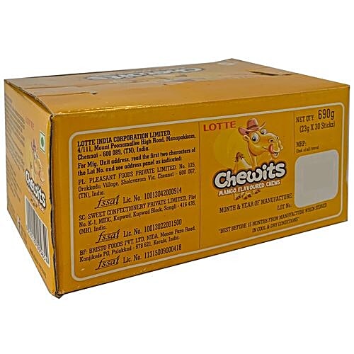 Lotte Chews - Mango Chewits Stick, 690 g