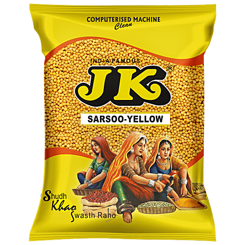 JK Sarso Yellow/Mustard Seed, 100 g  Computerised Machine Clean