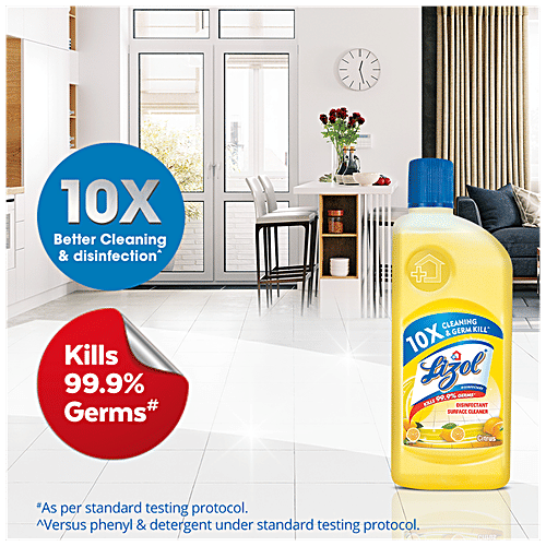 Buy Lizol Disinfectant Surface & Floor Cleaner Liquid Citrus Online at Best Price of Rs 115
