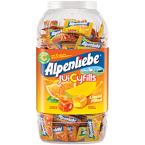 Buy ALPENLIEBE Juicyfills Orange & Mango Flavour Liquid Filled Online