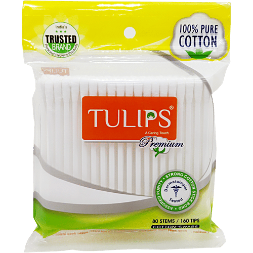 Buy Tulips Premium Cotton Buds Online at Best Price of Rs 40.5 bigbasket