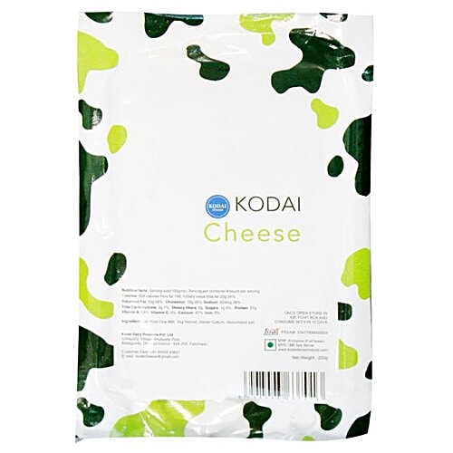 Buy Kodai Dairy Farms Cheese Cheddar 200 Gm Online at the Best Price of