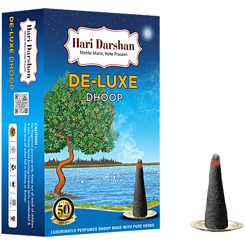 Hari Darshan Dhoop - Deluxe, 10 pcs Pouch Made with Pure Herbs