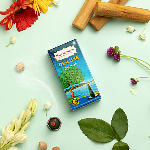 Hari Darshan Dhoop - Deluxe, 10 pcs Pouch Made with Pure Herbs