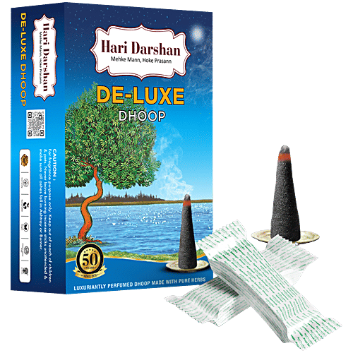 Hari Darshan Dhoop - Deluxe, 10 pcs Pouch Made with Pure Herbs