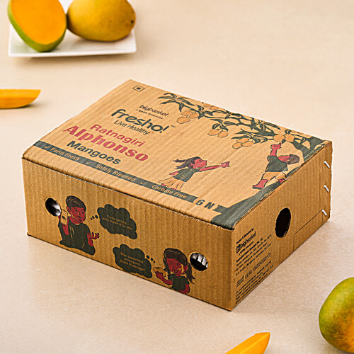 fresho! Mango Alphonso (Ratnagiri) - Organic, 6 pcs  