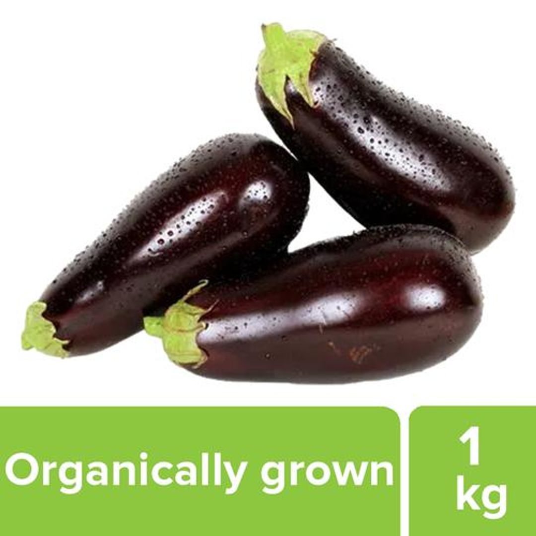 Fresho Brinjal - Bharta, Organically Grown (Loose), 1 kg 