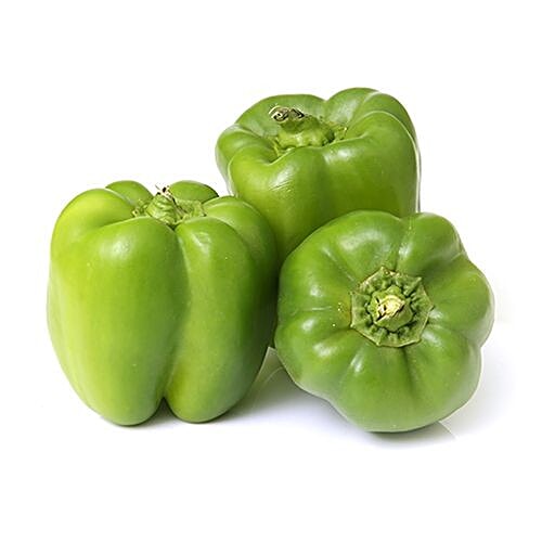 Fresho Capsicum - Green, Organically Grown, 250 g  