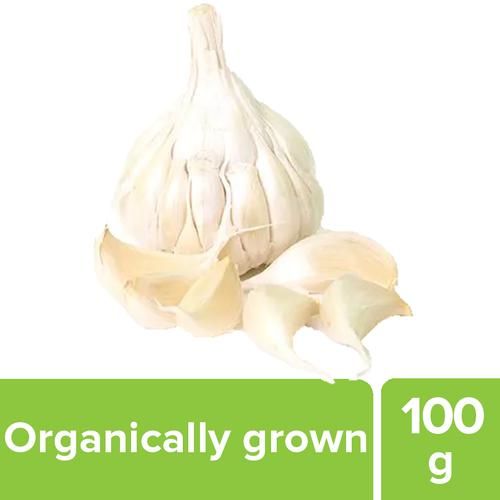 Fresho Garlic - Organically Grown (Loose), 100 g  