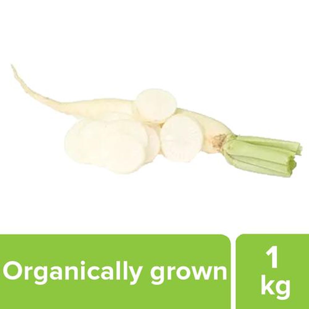 Fresho Radish - White, Organically Grown (Loose), 1 kg 