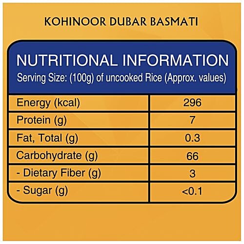 Kohinoor Basmati Rice/Basmati Tandul - Dubar, 5 kg  Aged To Perfection