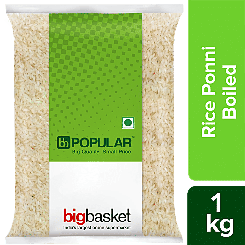 bb Popular Rice - Ponni, Boiled, 1 kg (6 - 11 Months Old) 