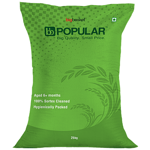 bb Popular Rice - Ponni, Boiled, 25 kg (6 - 11 Months Old) 