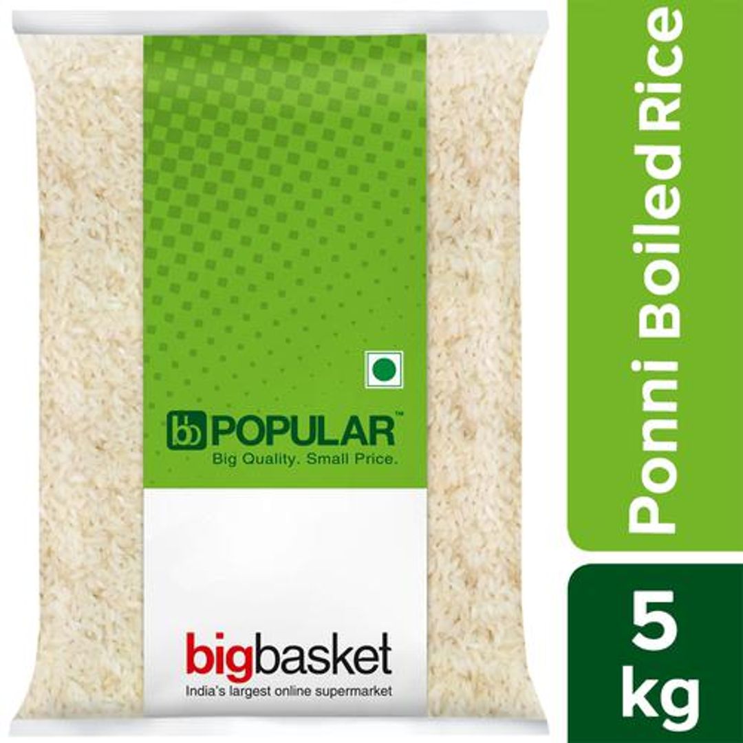 BB Popular Ponni Boiled - Rice, 5 kg (6 - 11 Months Old)