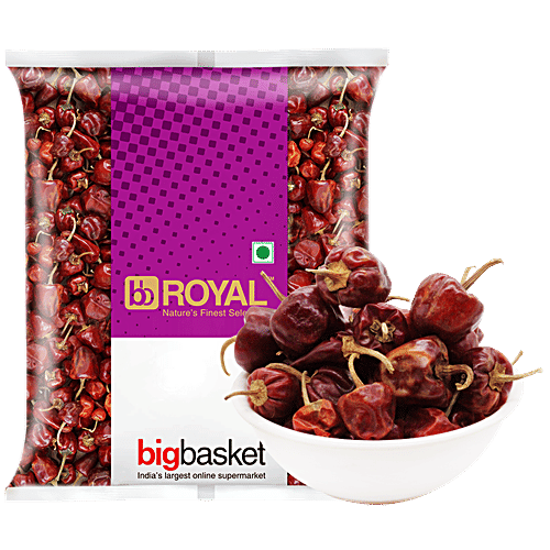 bb Royal Chilli - Cherry/Gundu With Stem, 500 g  