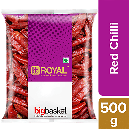 bb Royal Red Chilli/Lal Mirch/Sigappu Milagai, 500 g  