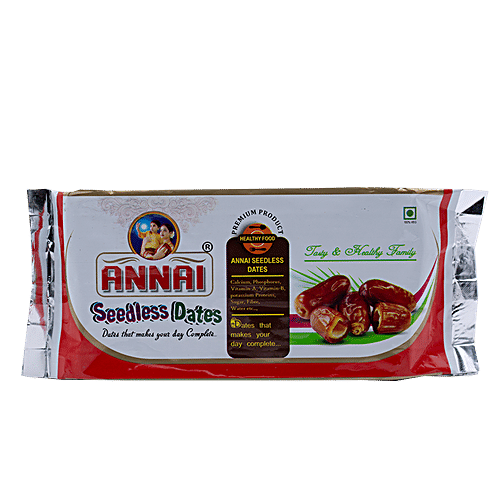 Annai Dates/Kharjura - Seedless, 500 g Pouch 